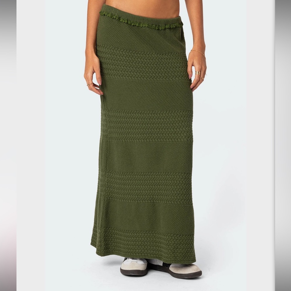 Edikted Maxi Green Skirt
